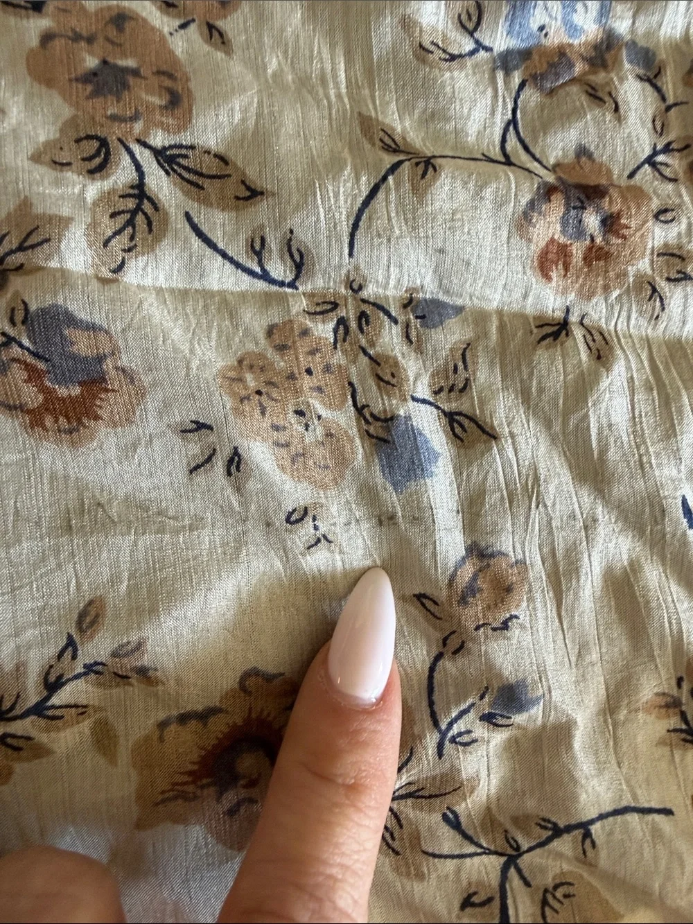 100% silk vintage floral scarf chic headscarf